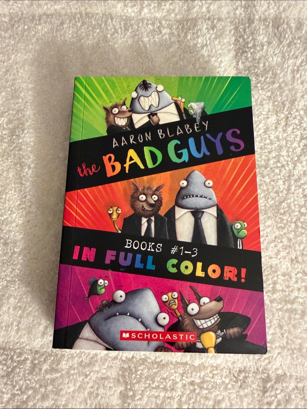 The Bad Guys Books 1-3 Box Set by Aaron Blabey - Colorful Cover